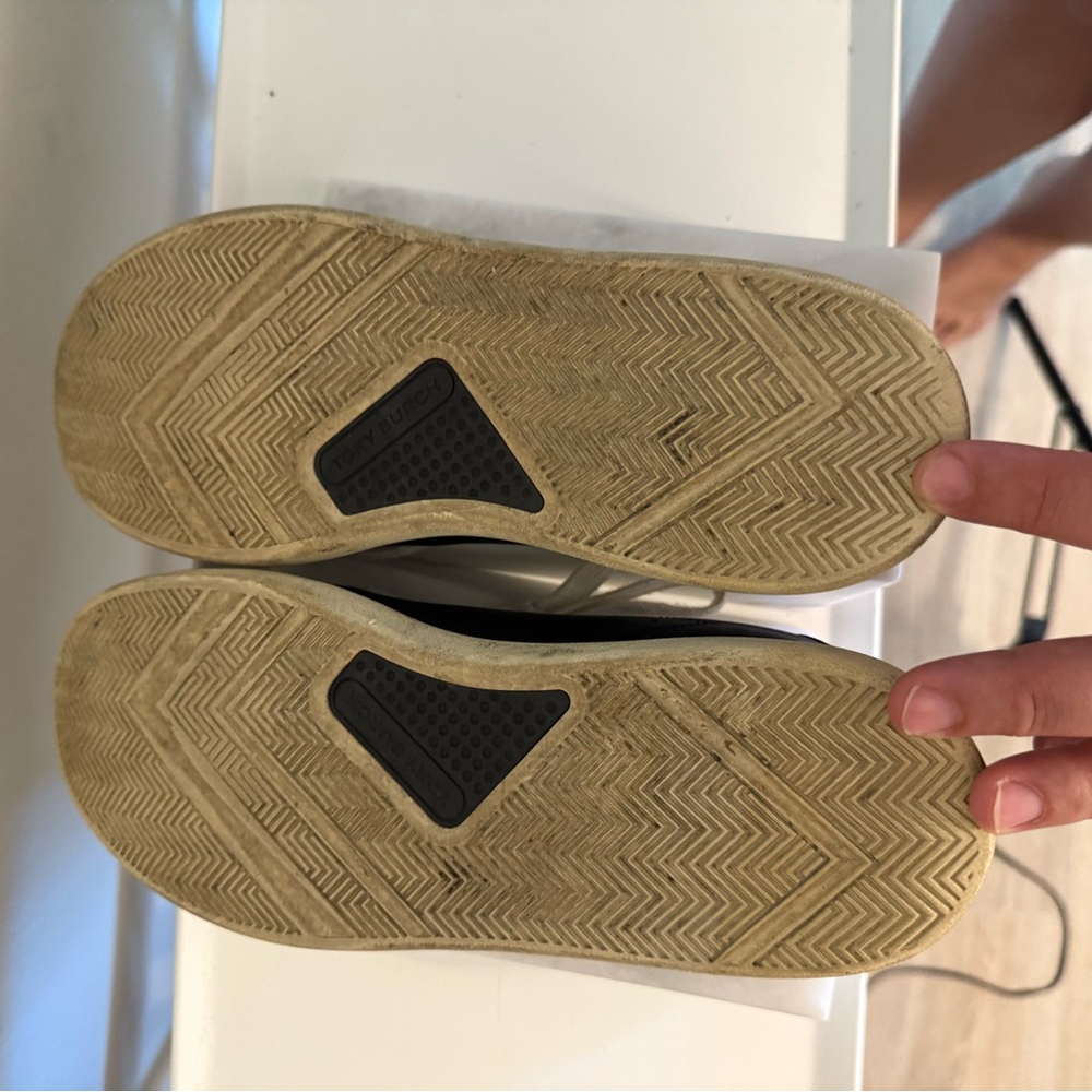 Tory Burch Black and White Sneakers - Picture 6 of 12